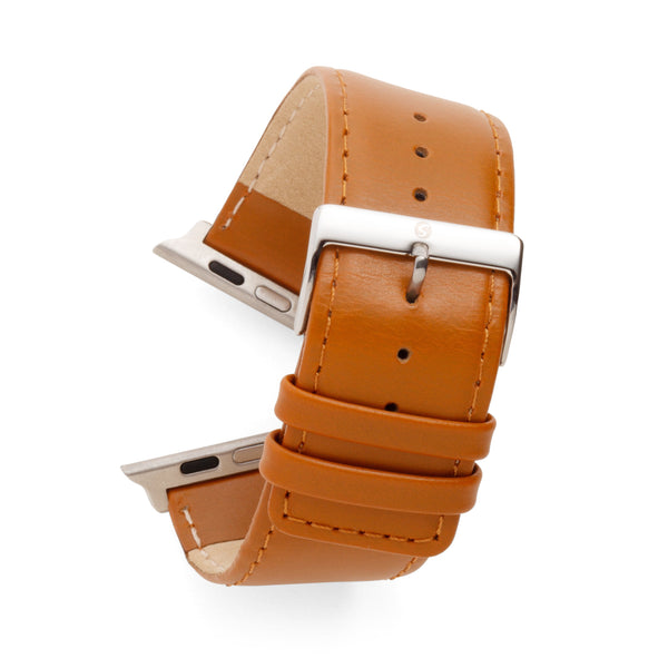 Square Tip Oiled Leather Band Compatible For Use With The Apple Watch® (series 1-10)