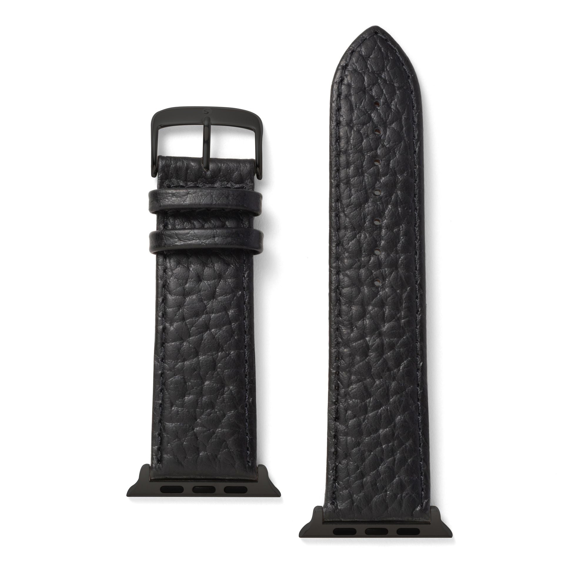 Sport Calf Skin Leather Watchband Compatible For Use With The Apple Watch® (series 1-10)