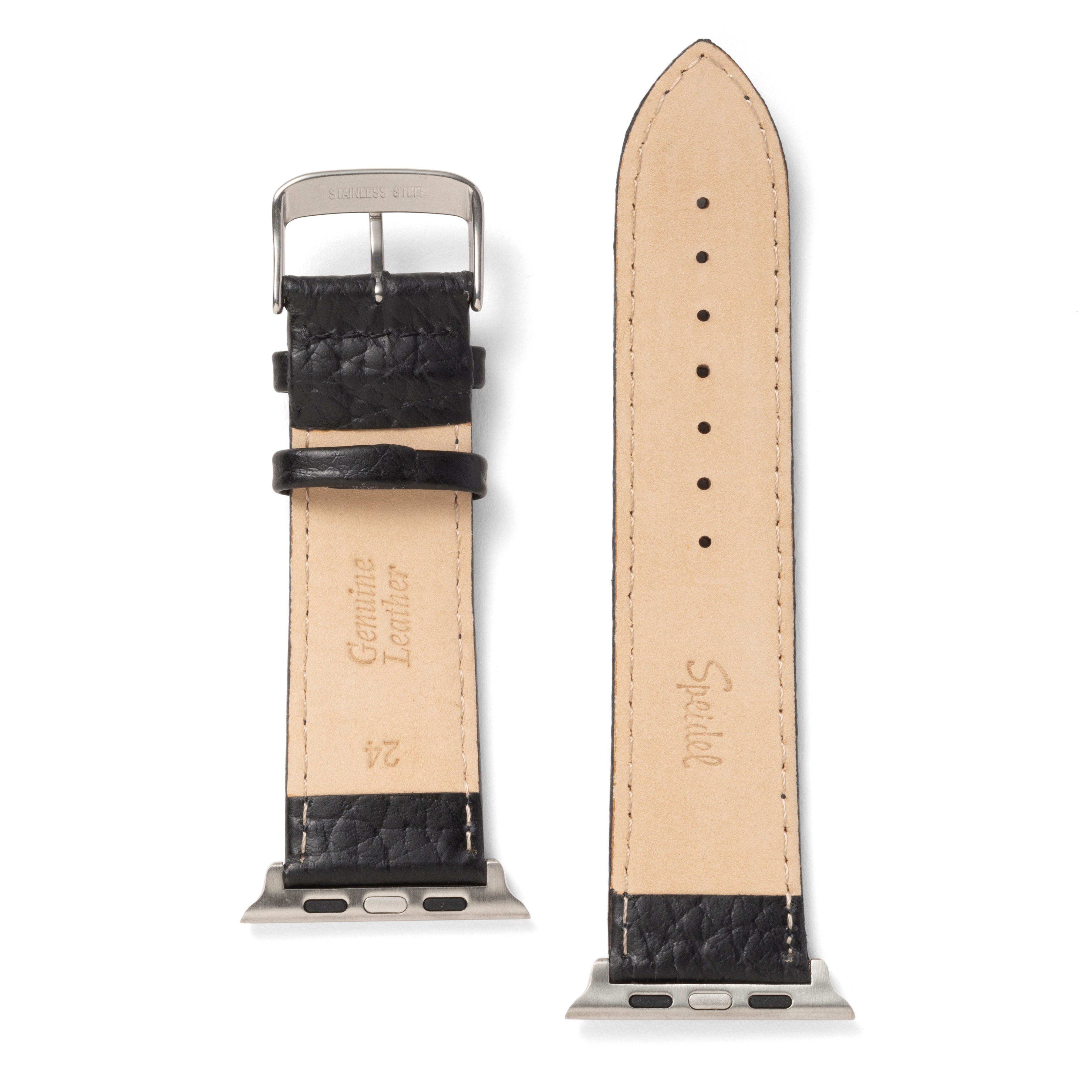 Sport Calf Skin Leather Watchband Compatible For Use With The Apple Watch® (series 1-10)