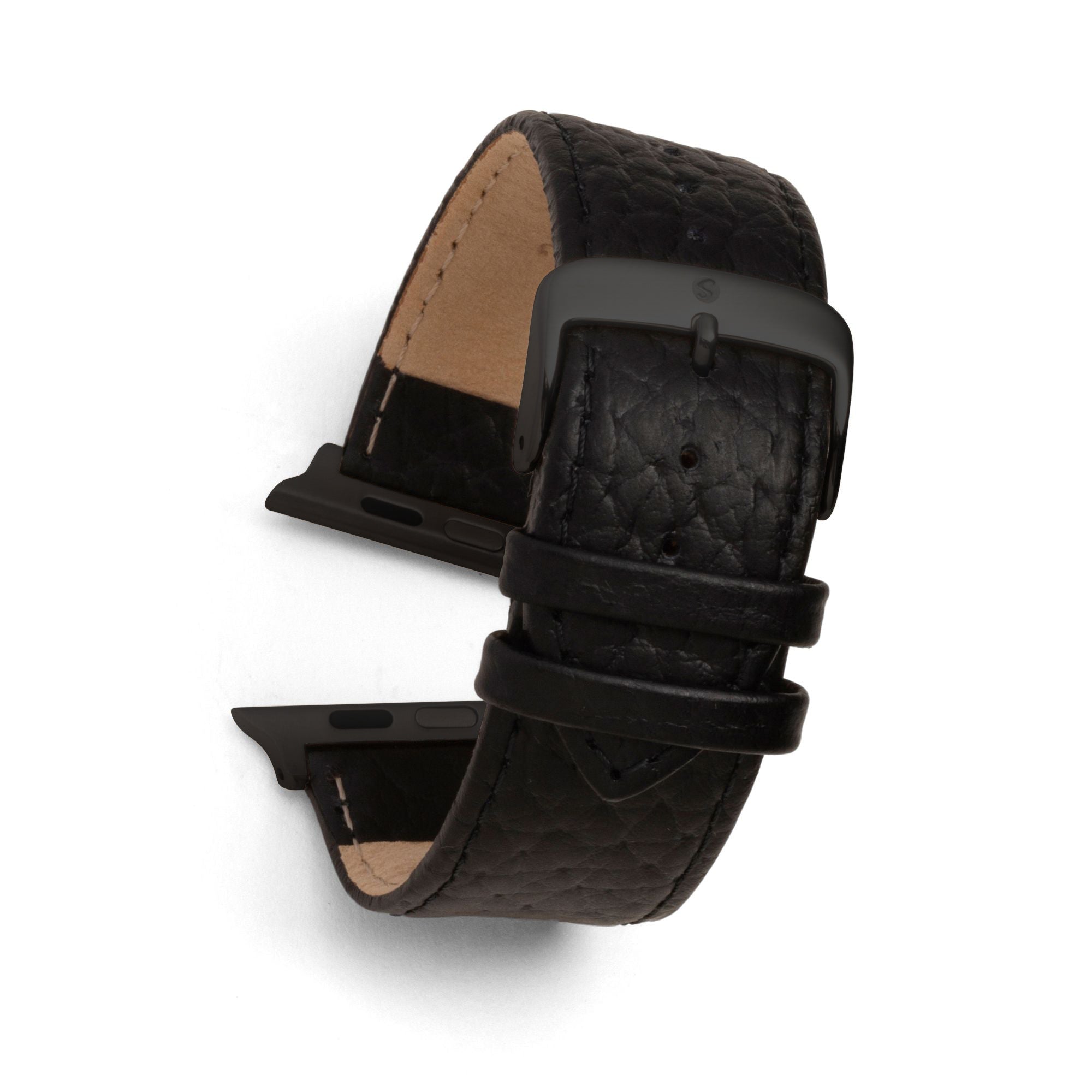 Sport Calf Skin Leather Watchband Compatible For Use With The Apple Watch® (series 1-10)