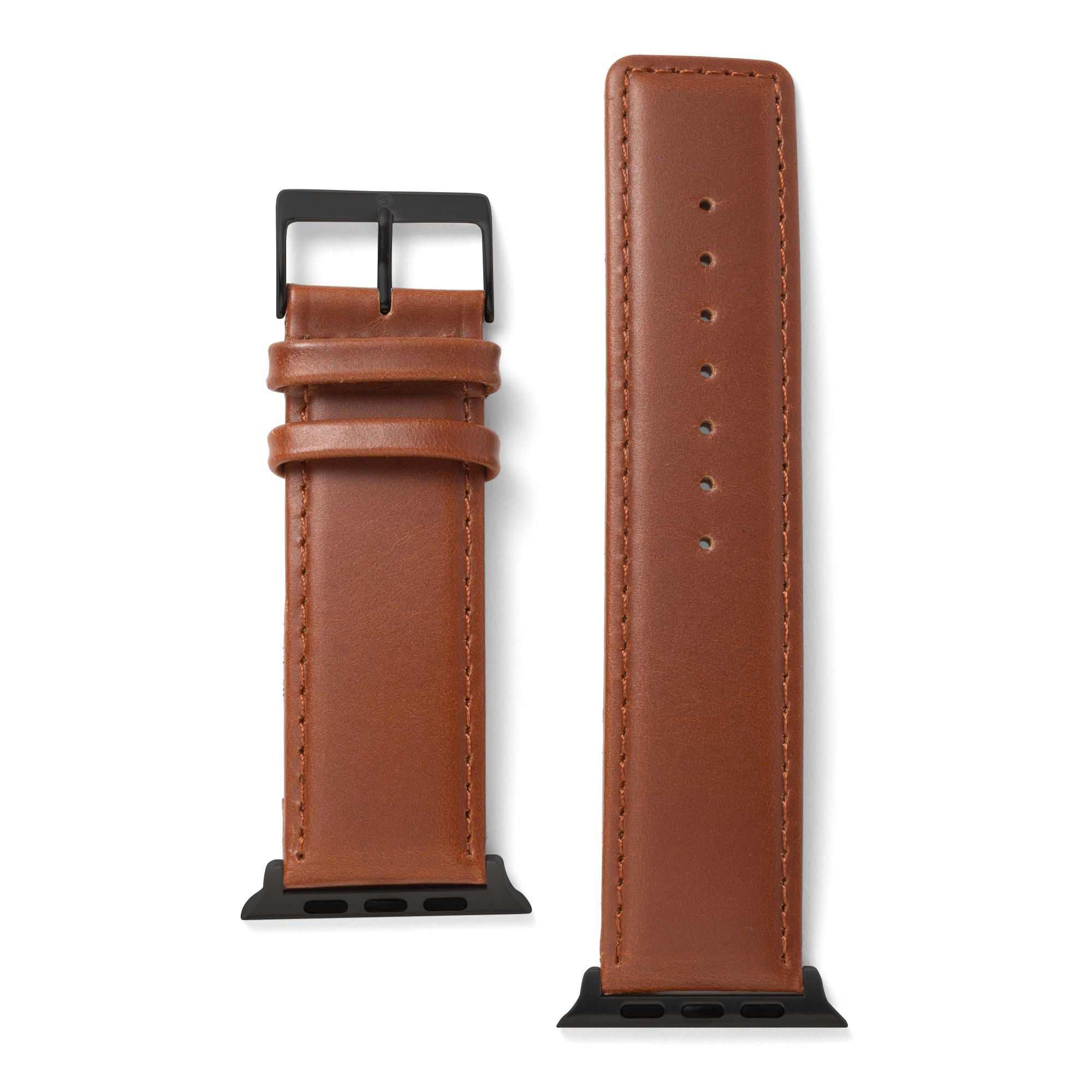 Square Tip Oiled Leather Band Compatible For Use With The Apple Watch® (series 1-10)