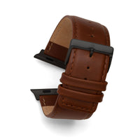Square Tip Oiled Leather Band Compatible For Use With The Apple Watch® (series 1-10)
