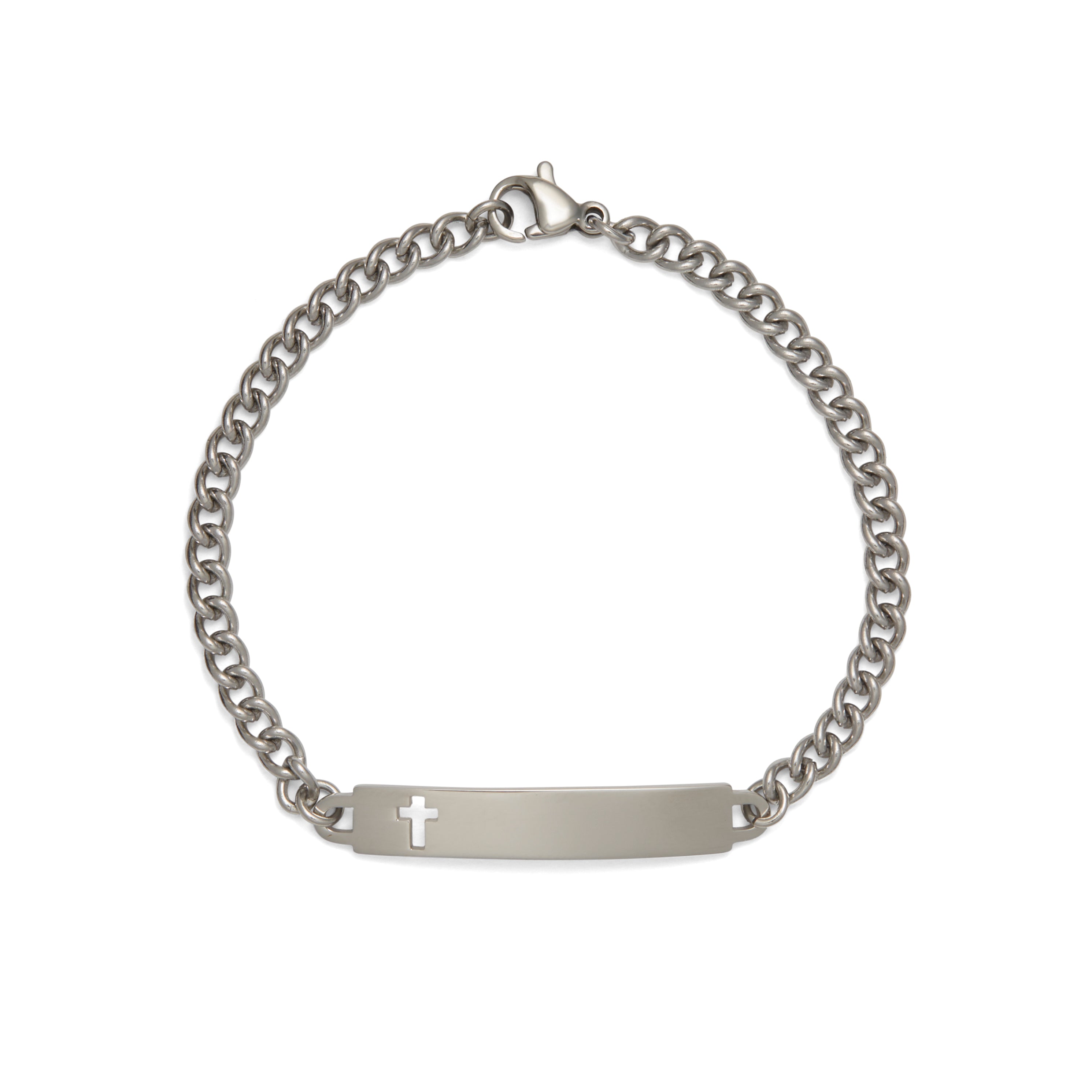High Polish Side Cross Bracelet in 14-kt Gold | Costco