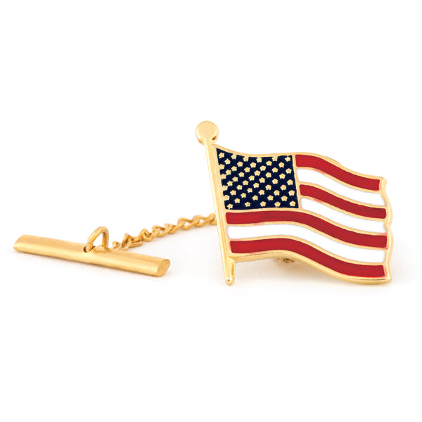 American Flag Tie Tack