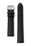 Mens Carbon Fiber Leather Watchband