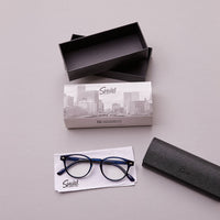 Dylan Glasses | Blue Light Blocking | Luxury Case and Cloth | Available With Or Without Magnification