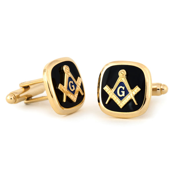 Masonic w/Jet Cuff Links