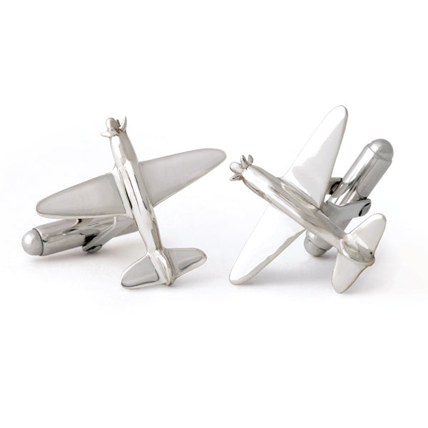Sterling Silver Airplane Cuff Links