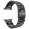 Stainless Steel Linked Watchband Compatible For Use With The Apple Watch® (series 1-8)
