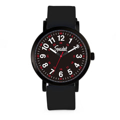 Black Dial Original Scrub Watch Black Silicone Watch Speidel