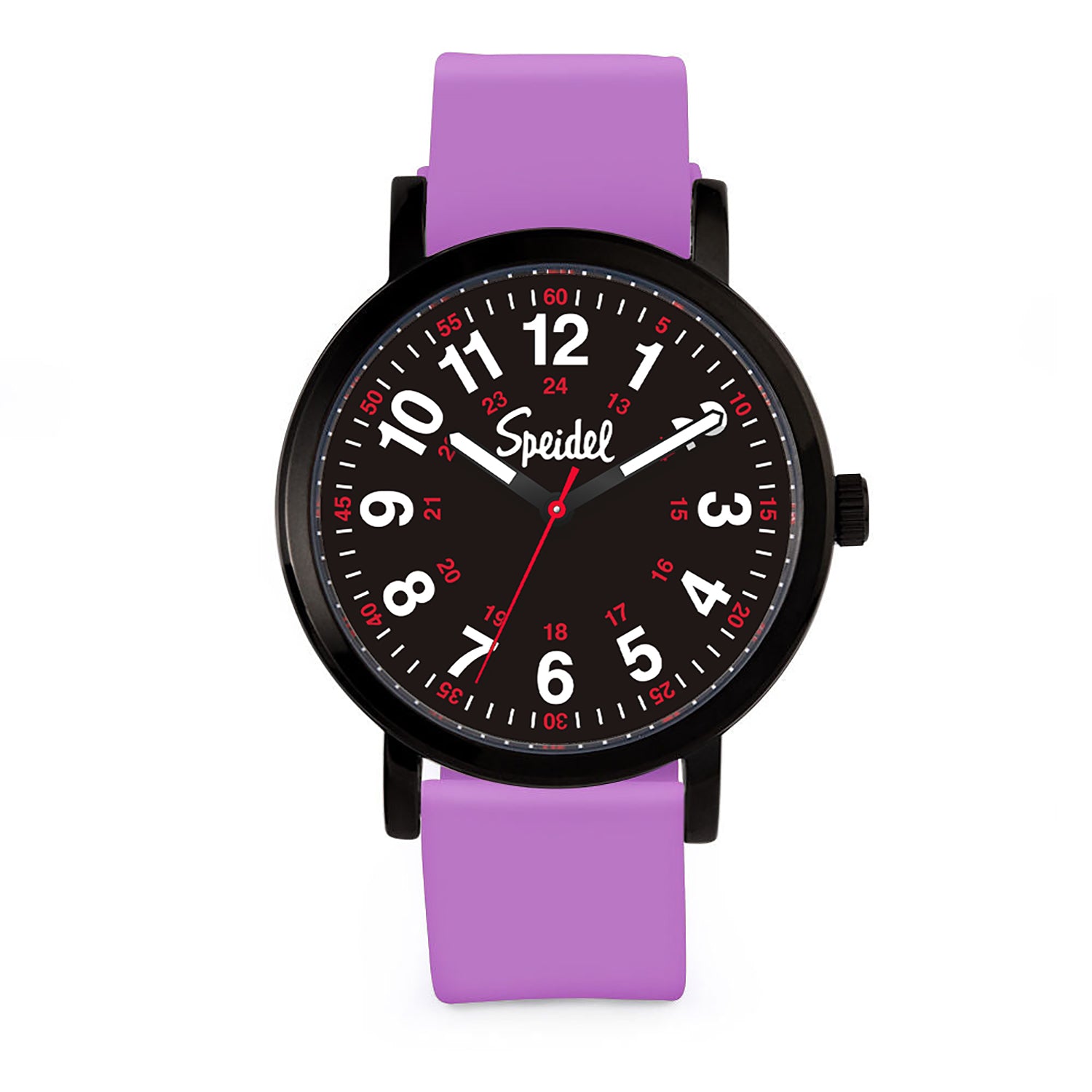 Black Dial Original Scrub Watch Black Silicone Watch Speidel